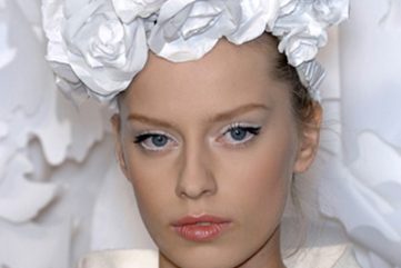 {work of art: paper-flower tiaras}
