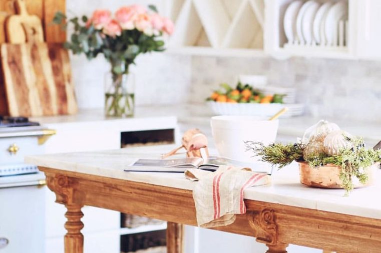 At Home | Pure Romance: Peonies & Carrara in a French Country Cottage