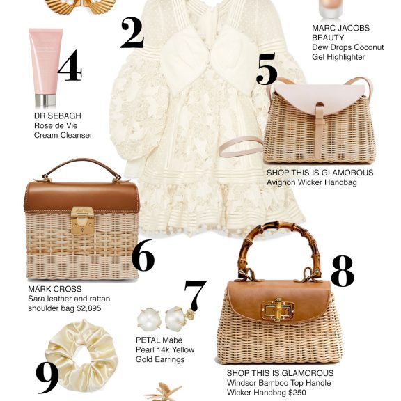The Edit | Summer Dreams: Little White Dresses & Wicker Handbags