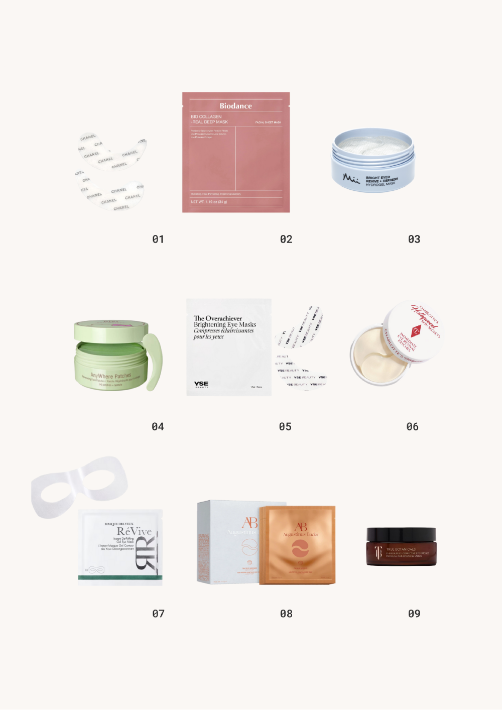 Eye Patches TIG This Is Glamorous Style File - November Shopping List /002 - A Modern Holiday Beauty Edit thisisglamorous.com